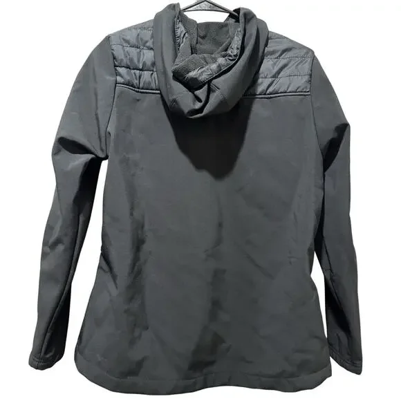 New Balance Hybrid Jacket Womens Medium Black Quilted Fleece Winter Running - Picture 2 of 4